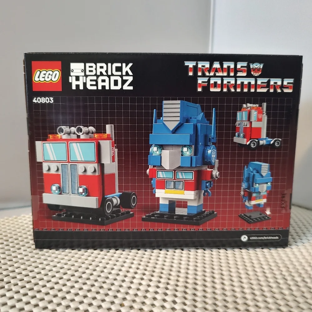 Lego 40803 Optimus Prime Robot & Vehicle Transformers Brick Headz NWT Building